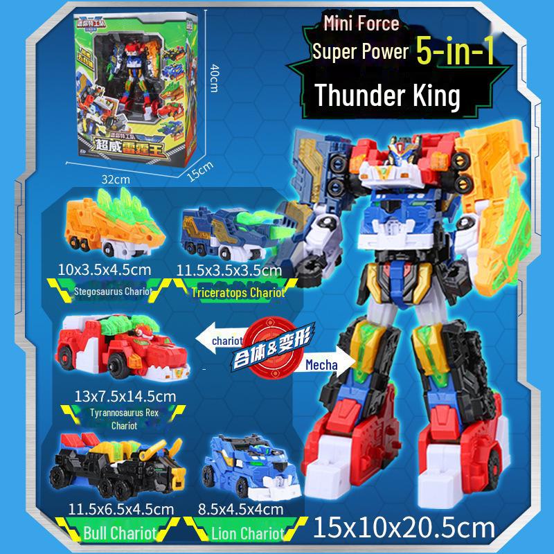 

Міні Супер Сила Акула Мех Трансформація та Король Драконів Звір Робот Іграшка