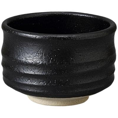 Matcha 11 X Black Mino Made In Japan Ale-net Bowl, H7.5cm, Ceramic, Ware,