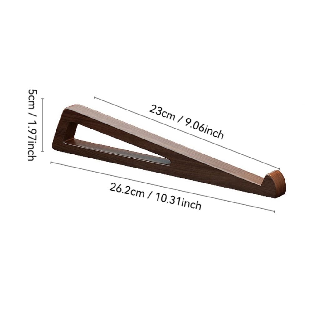 Neuer belüfteter ergonomischer Holz-Laptop-Ständer, tragbarer verstellbarer Winkel (12°) Laptop-Halterung für 10-17 Zoll