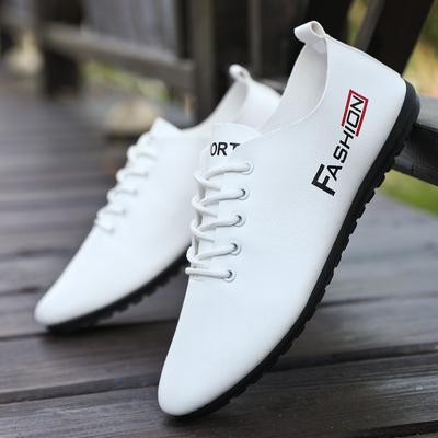 Herrenschuhe Frühling Herbst Atmungsaktive Lederschuhe Herrenschuhe Britische Casual Sportschuhe Sapatos Para Hombre