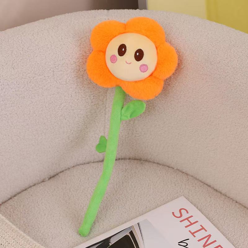 40 cm Simulatie Nieuwe Bloesems Gevuld Pluche Speelgoed Kaart Handheld Tang Anime Schattig Kussen Kinderverjaardagscadeau Leuk Poppetje