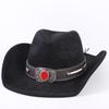 Popolare cappello da cowboy western classico in camoscio europeo e americano, cappello a tesa larga moda uomo e donna per l'ombra