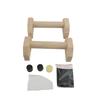 Push Up Bars Solid Wood Push Up Stands with Anti Slip Stickers for Handstand Exercise 250kg Load Bearing