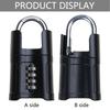 Heavy Duty Combination Padlock Waterproofs 4 Digit Padlocks Outdoor Safely Code Lock Weatherproof Gym Locker Lock