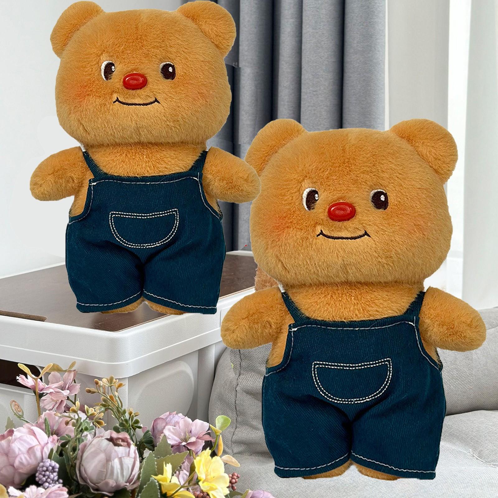 

Крем-мишка, Плюшевая игрушка, Милая джинсовая куртка, Кукла. One Size оранжевый