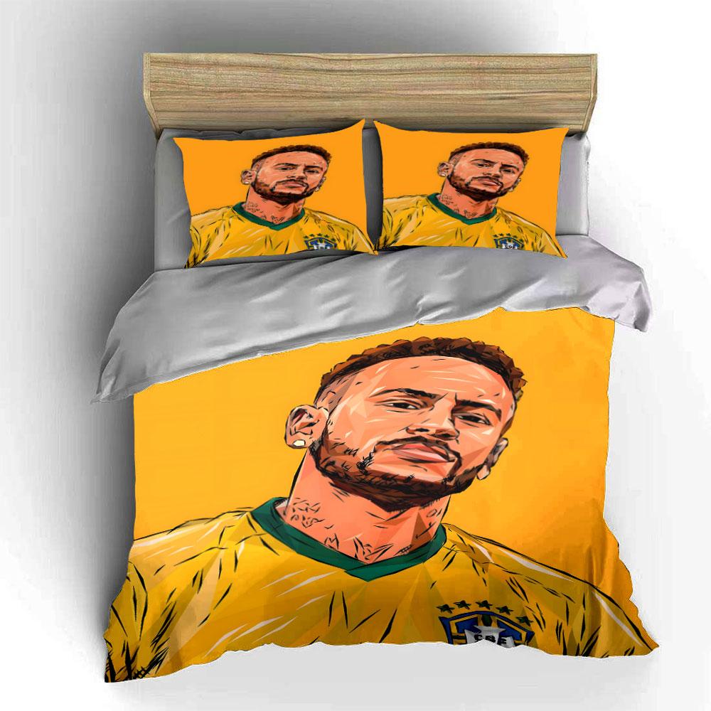 Portrait of a footballer. Bedding sets Duvet cover sets Duvet covers Pillowcases(1*Duvet Cover 2*Pillowcases without duvet insert)
