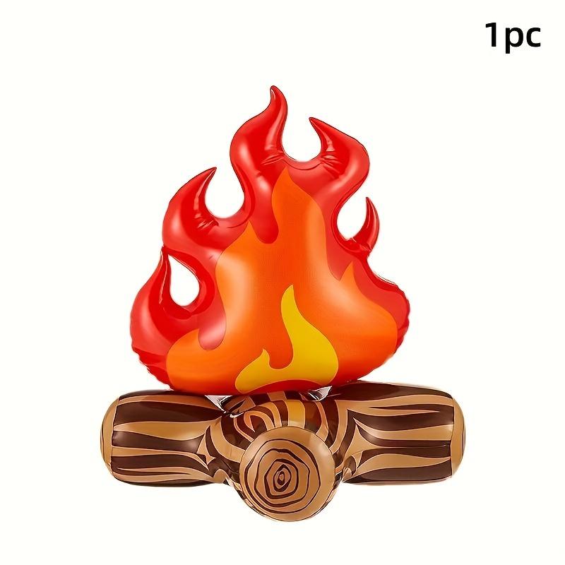 

1pcs PVC Inflatable Artificial Campfire Frameless Plastic Camping Party Decoration Indoor Outdoor Scene Props Thanksgiving As Shown