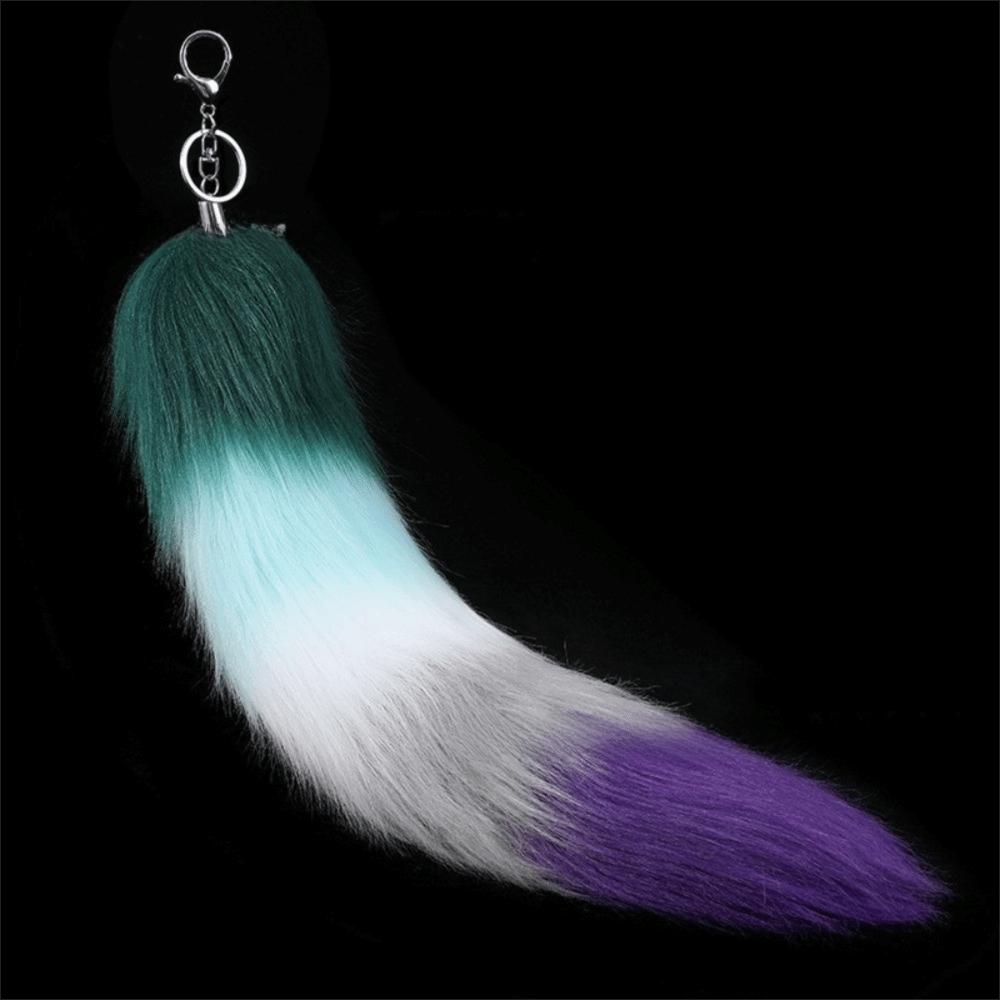 Pompoms Animal Tail Keychain Bags Charm Fur Pendant Keyring Fashion Plush Tail Keychain Bag Decor