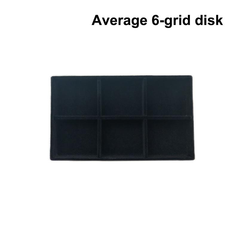 Flockovaný šperkovnicový displejový podnosový stojan Více stylů pro náhrdelník, náramek, náušnice, prsten Organizér Box