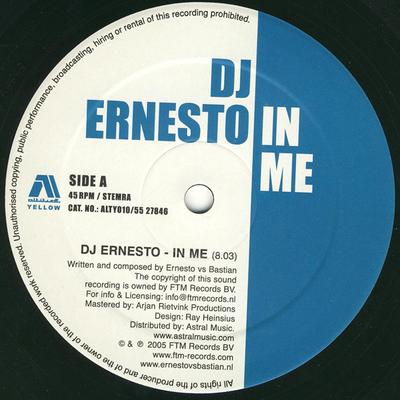 12inch Record DJ ERNESTO - In Me ALTY010 Altitude Yellow 2005 Netherland Dance & Electronica Used