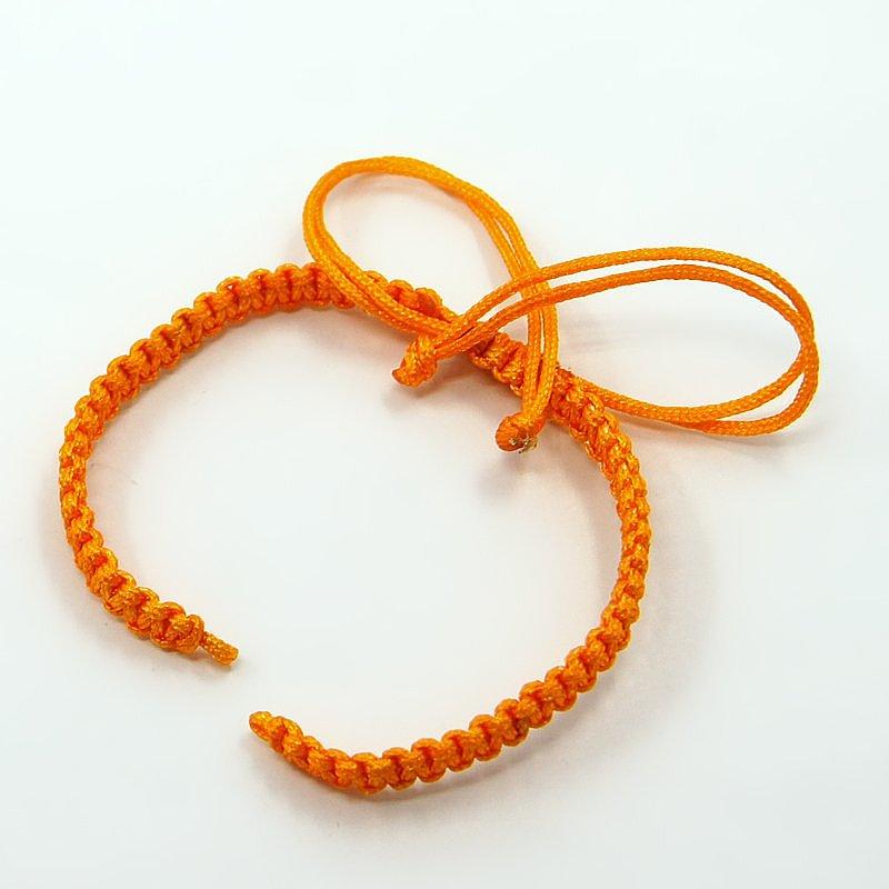 50pcs Multicolor Adjustable Braided Nylon Twisted Cord Bracelet Making Chinese Knot Bangle DIY Jewelry Findings 1¬1.55cm Long