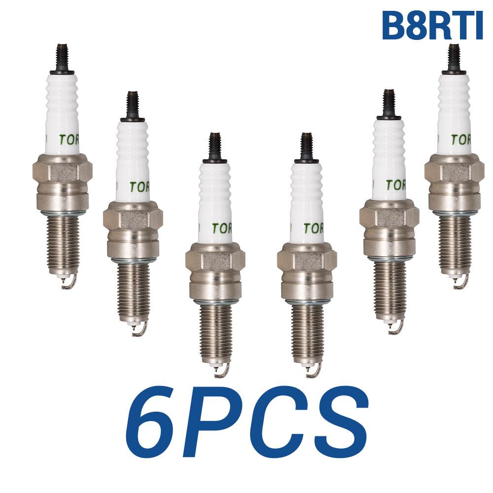 2-8PCS Thread terminal Iridium Candles Replace for 96067/CPR8EAIX-9 2306/CPR8EA-9 91064/SIMR8A9 MR8D-9 Spark Plugs TORCH B8RTI