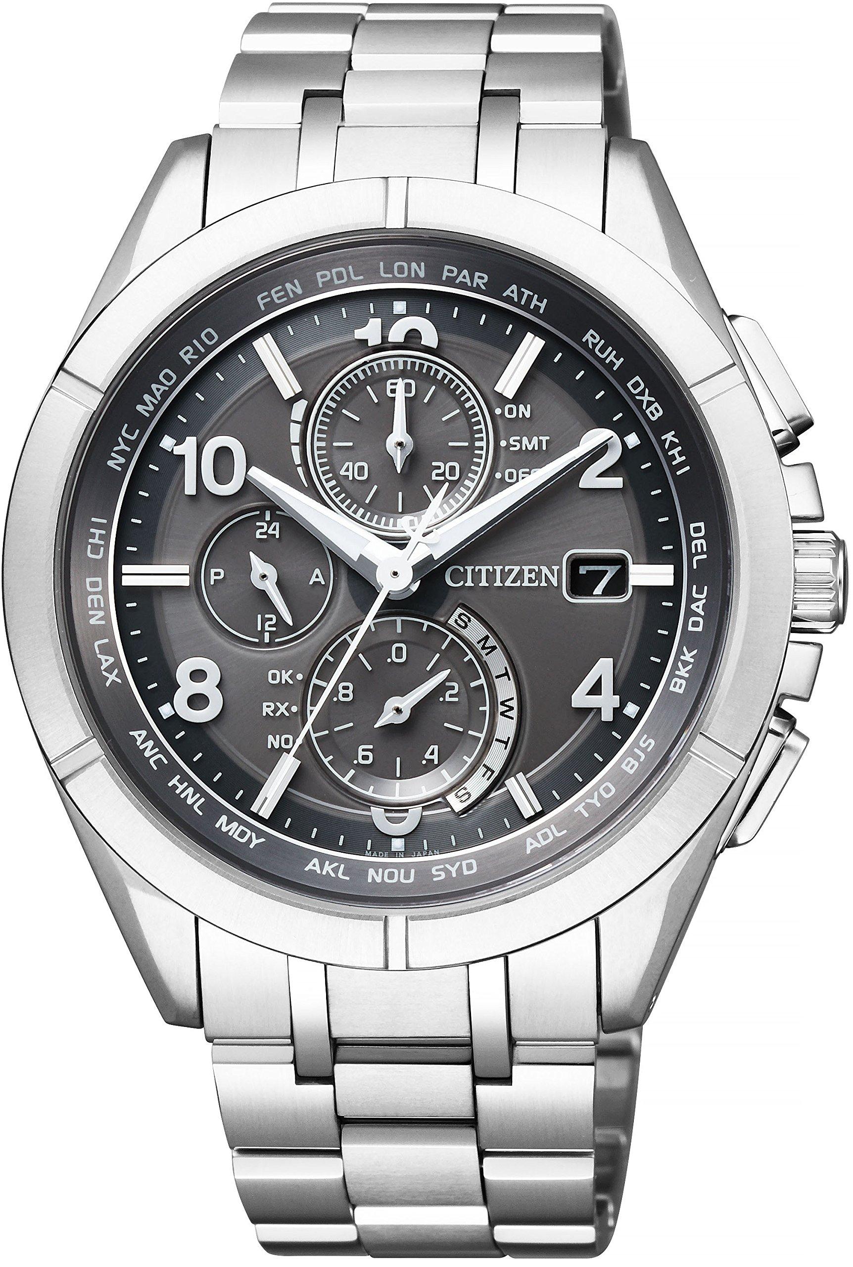 

Watch Atessa Radio Controlled Watch Limited Model Limited to pieces [Citizen] AT8160-55H Eco-Drive Eco-Drive Frozen Gray 1,400 Men s