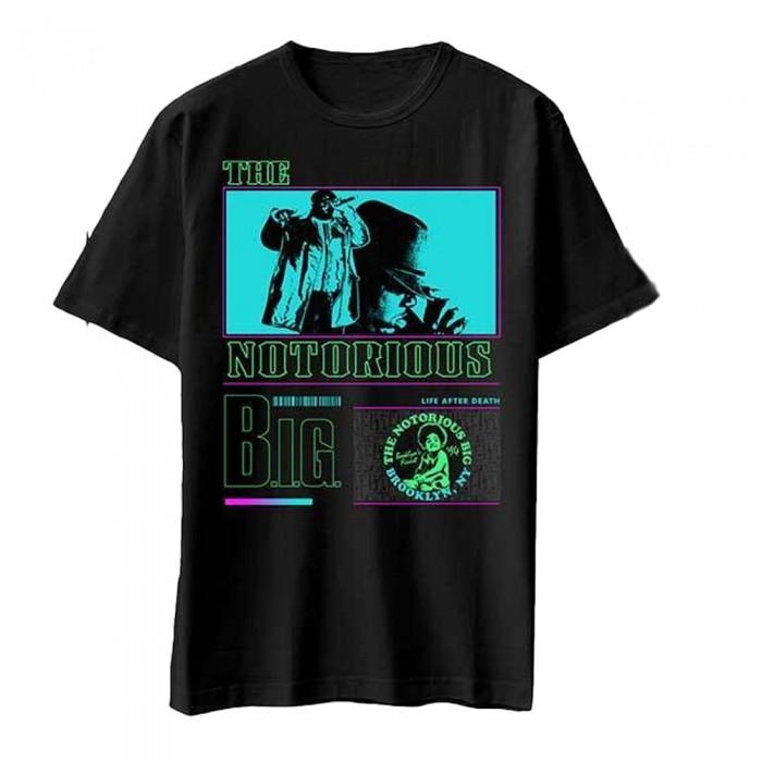 Biggie Smalls Unisex Adult Life After Death Neon Cotton T-Shirt