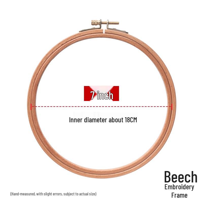 Cross Stitch Embroidery Hoop Kit: Beginner's Frame and Tools