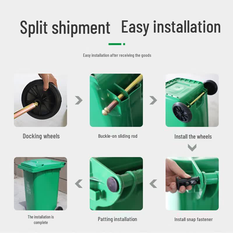 Heavy-Duty Outdoor Recycling Waste Bin