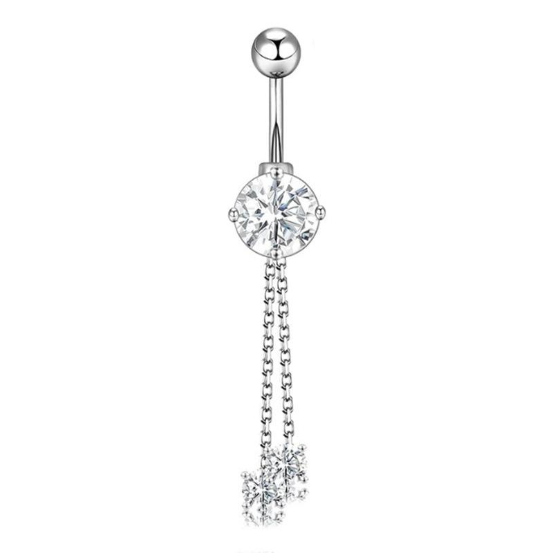 Simple Heart Navel Ring For Women Girls  Belly Button Rings Sexy Body Piercing Jewelry Exquisite Navel Ring Gifts