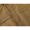 FORN3 Men's Winter Cotton Pilot Jacket with Stand Collar, American Retro Style, N1705