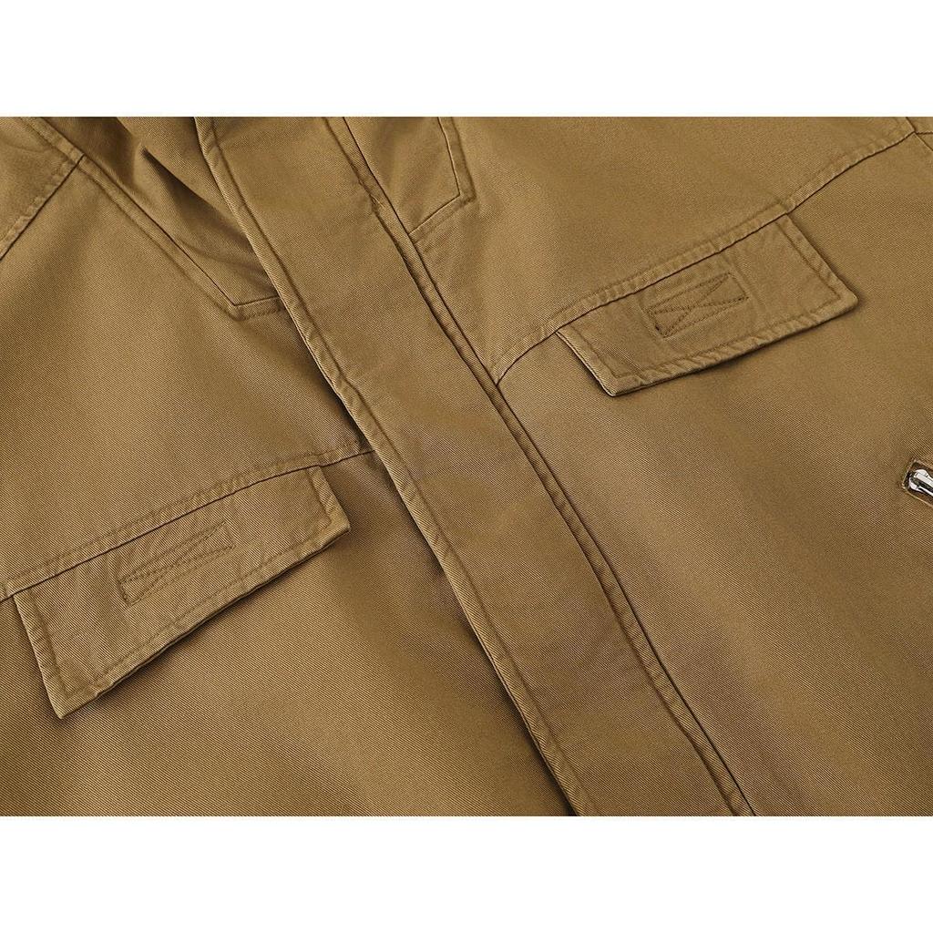 FORN3 Men's Winter Cotton Pilot Jacket with Stand Collar, American Retro Style, N1705