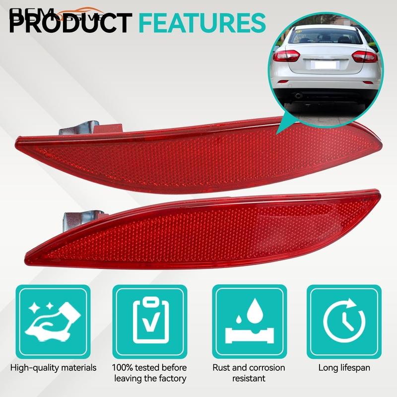 For Renault Megane Mk3 Rear Bumper Reflector Lamp Light Strip Left + Right Side Pair 265650004R 265600004R