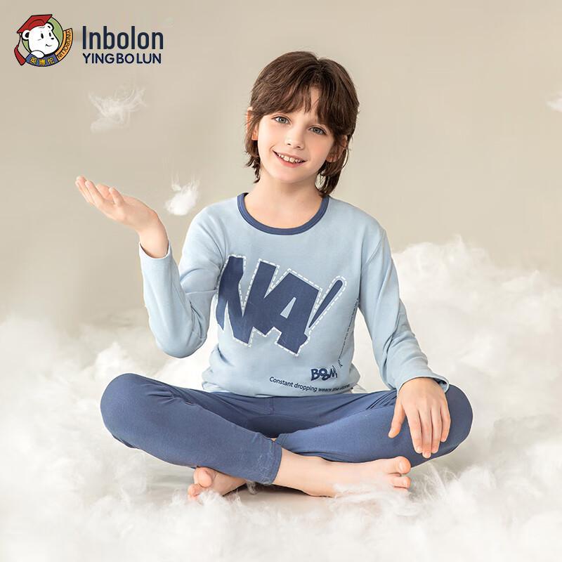 Yingbolun Boys' Cotton Thermal Underwear Set