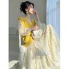 Elegant Women's Floral Dress & Knitted Vest Set - 2026 Spring/Autumn Style