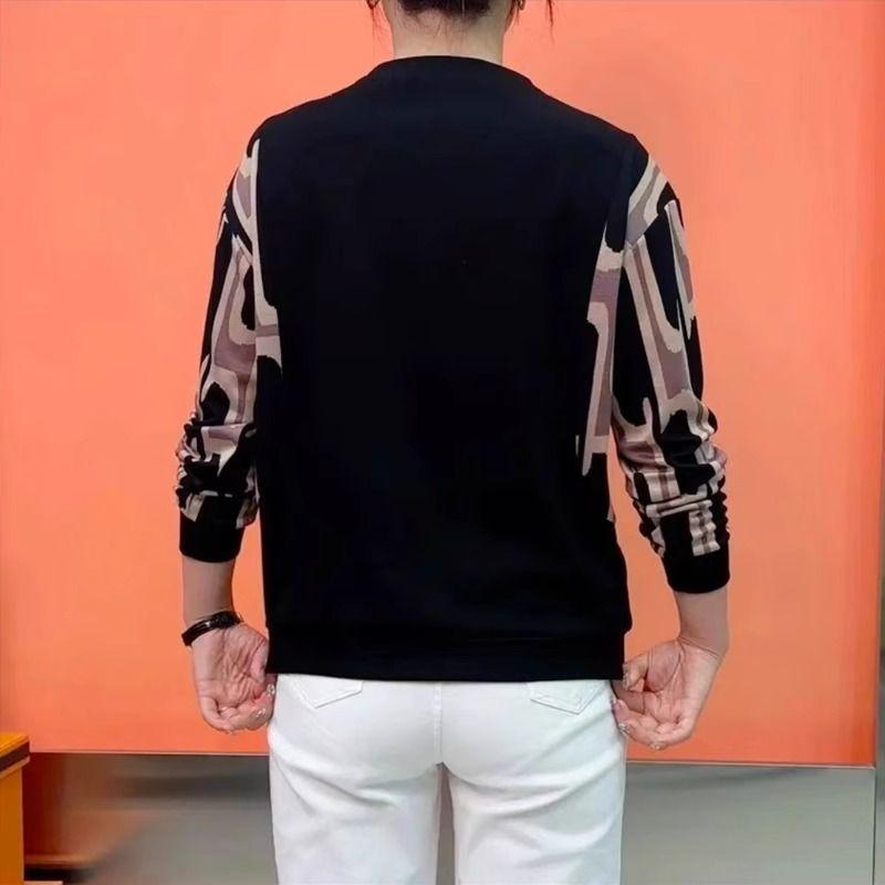 High-end Bottoming Shirt Women's New Long-sleeved T-shirt Large Size Round Neck Thin Clothing Fashion Bottoming Shirt