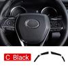 For Toyota Camry XV70 70 2018 2019 2020 2026 2026 2026 Stainless Car Steering Wheel Decor Sticker Trim Strip Interior Accessorie