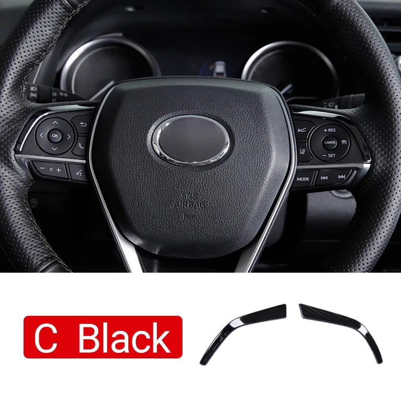 For Toyota Camry XV70 70 2018 2019 2020 2026 2026 2026 Stainless Car Steering Wheel Decor Sticker Trim Strip Interior Accessorie