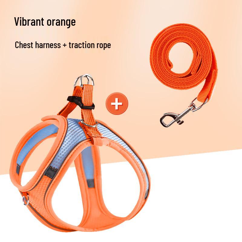 Outdoor Anti-Escape Vest-Style Harness for Cats and Dogs