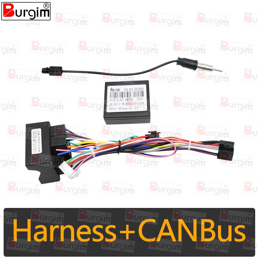 

Car Radio Fascias Frame For Seat Leon 2 2005-2012 LHD RHD 9 inch Stereo Panel Wiring Harness Power Cable Adapter Canbus Decoder Cable canbus