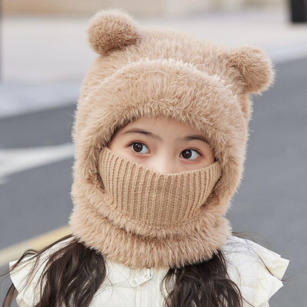 Novorozená chlapečka Dívčí čepice do uší Zimní teplá pletená háčkovaná čepice šátek