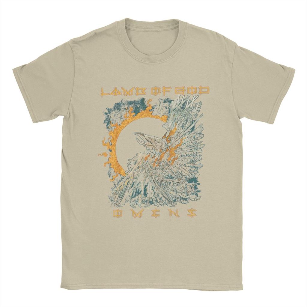 Camiseta Única Lamb Of God para Homens Gola Redonda Camisetas de Algodão Puro Manga Curta Camiseta Roupas Estampadas Gráficas