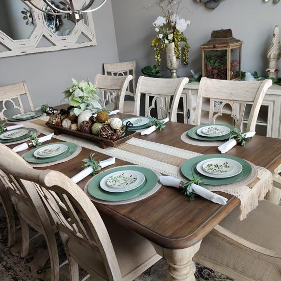 1 Stripe Table Runner Bohemian Heat-resistant Cotton Flax Wedding Banquet Table Runner with