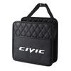 Leather Car Seat Back Tissue Water Cup Holder Storage Bag Phone Pocket For Honda Jazz Avancier Crv Accord Civic City Mugen Power