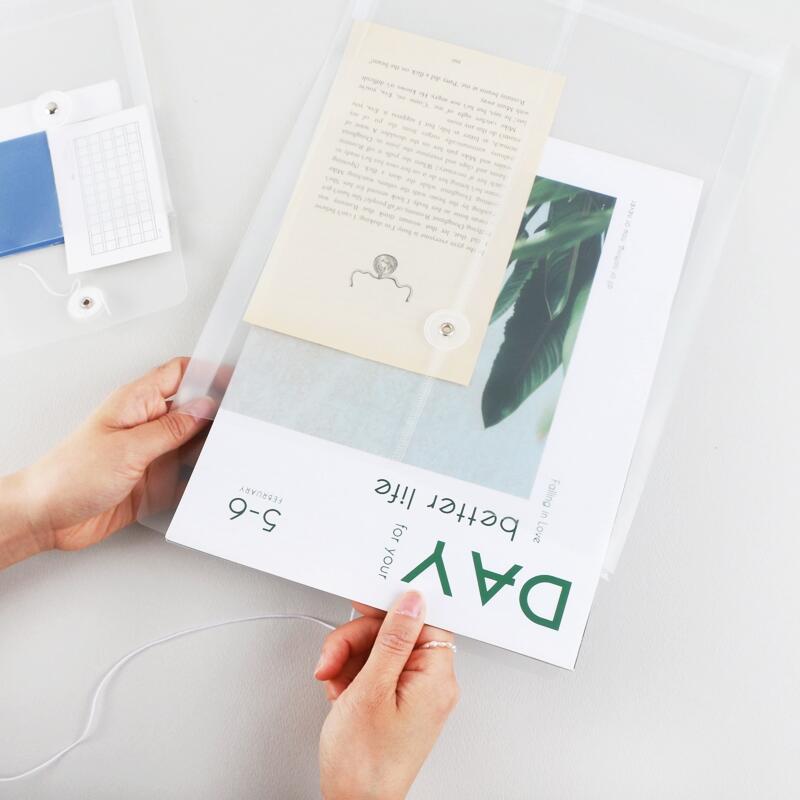 PVC Transparent Hadome Pouch A4/A6 Taku Sticker Photo Storage