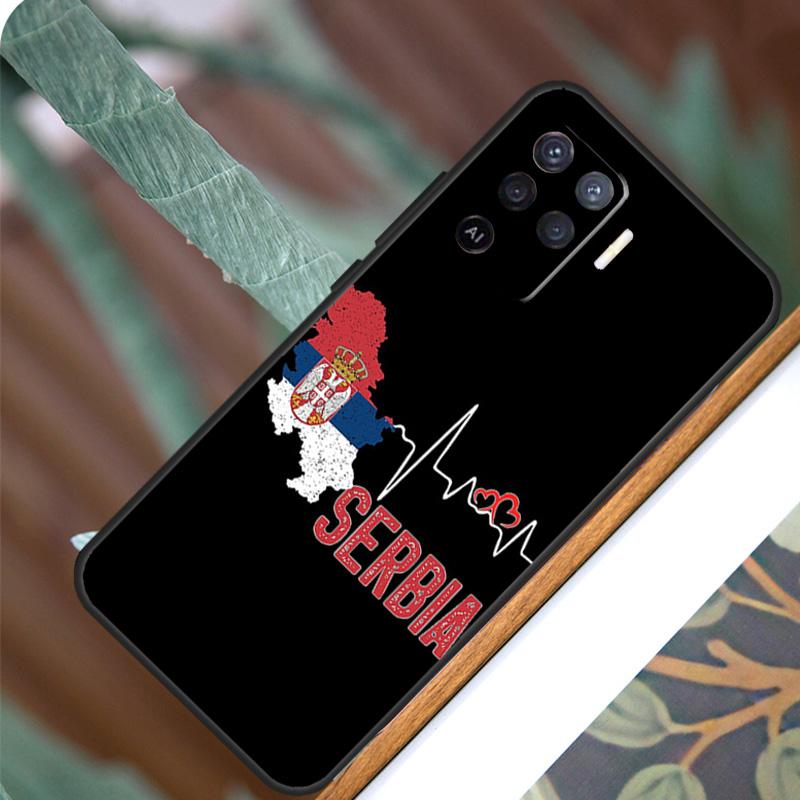 Flagge von Serbien Serbisch für OPPO A58 A78 A98 A54 A74 A94 A16 A76 A96 A5 A9 A52 A72 A79 A53S A15 A17 A57 A77 Fall