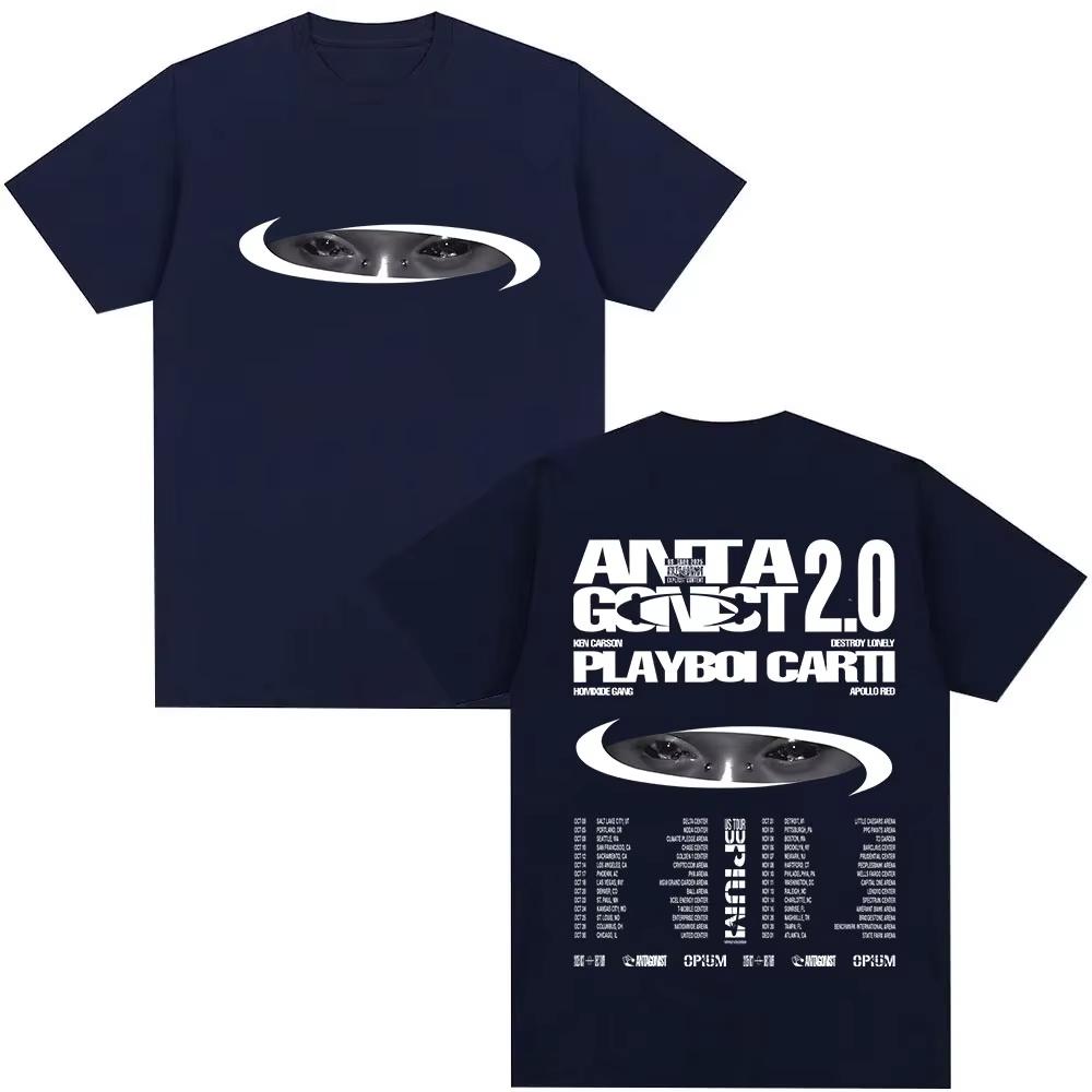 Singer Playboi Carti Antagonist 20 Tour Album 2026 Fans TShirt Men Women Clothing Fashion Harajuku Tshirts Vintage Streetwear