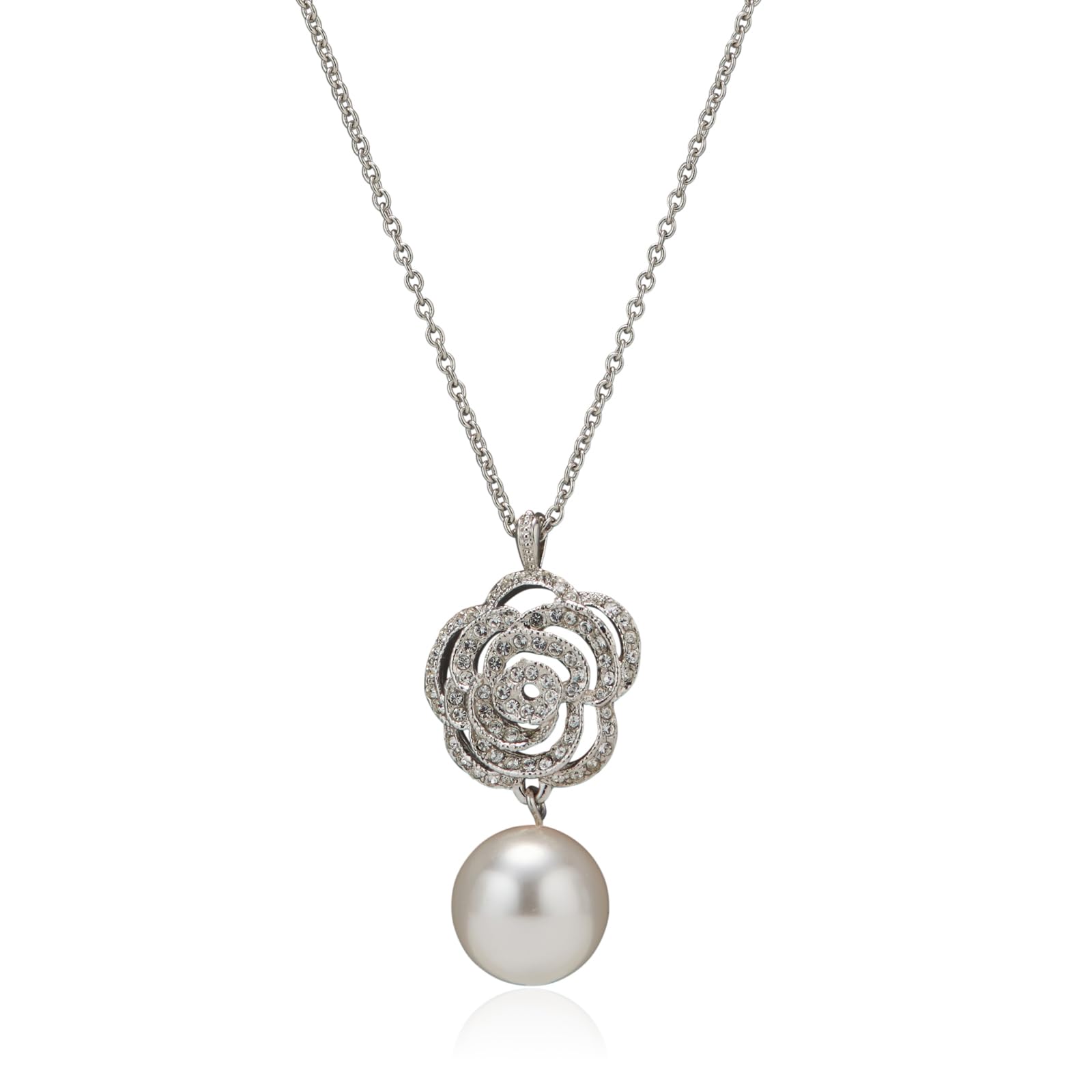 

Duo Parfumrose Pendant Necklace Platinum GJ24975P [Grosse] платиновий