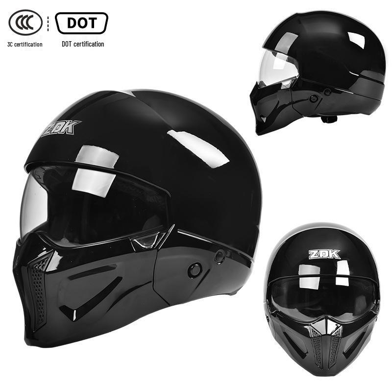 3C Certified Scorpion Full Face Helmet for Men & Women - Breathable Summer Motorcycle Cruiser Helmet