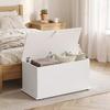 Storage Chest Large 102L Blanket Box 80 X 40 X 45cm, White
