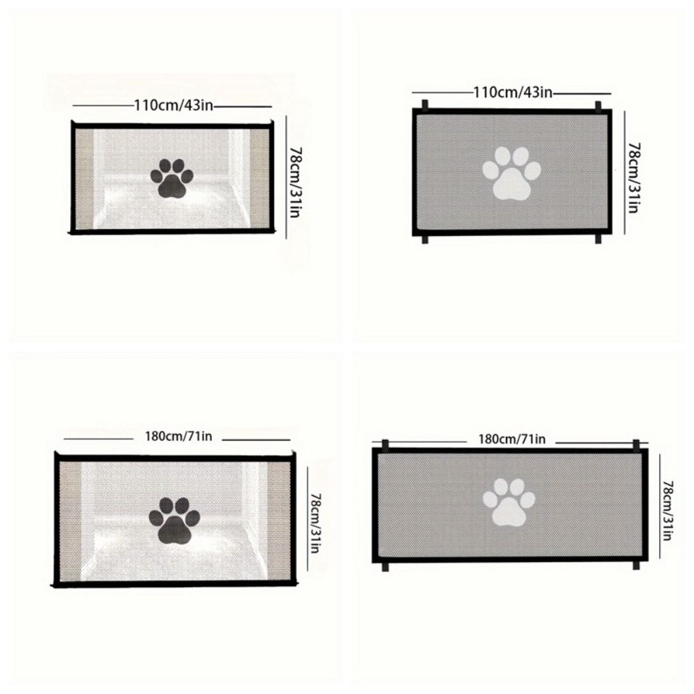 Breathable Dog Fence Isolation Gate Mesh Portable Pet Isolated Network  Pet Isolated Mesh Barrier