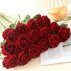 50pcs Artificial Flowers Silk Roses Long Branch Bridal Bouquet Wedding Home Vase Table Decorations DIY Gifts Box Valentine's Day