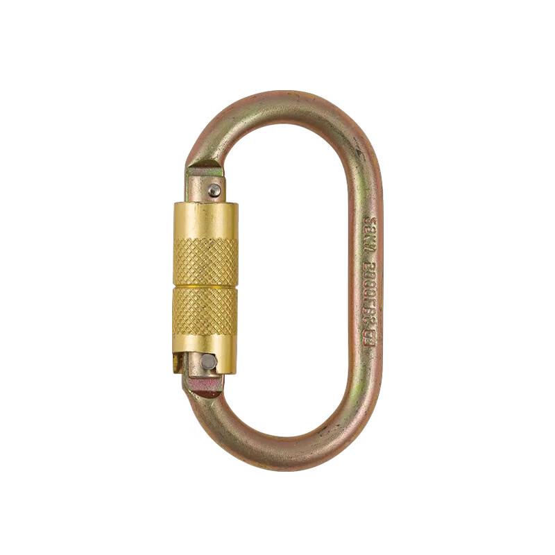 Brangdy O-Type Steel Auto-Lock Climbing Carabiners (2-Pack)