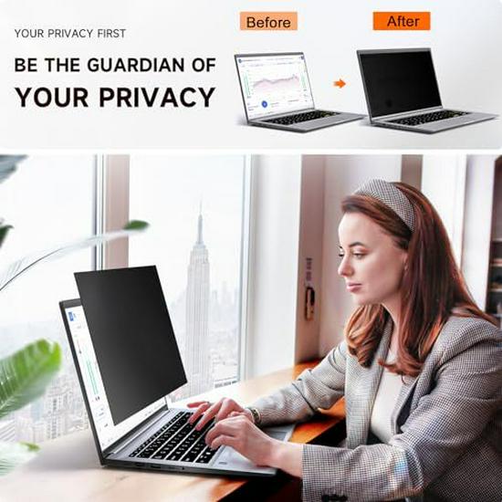 HD Matte Anti-Peep & Blue Light Screen Protector for Universal Laptops 13.3-inch 294x164mm