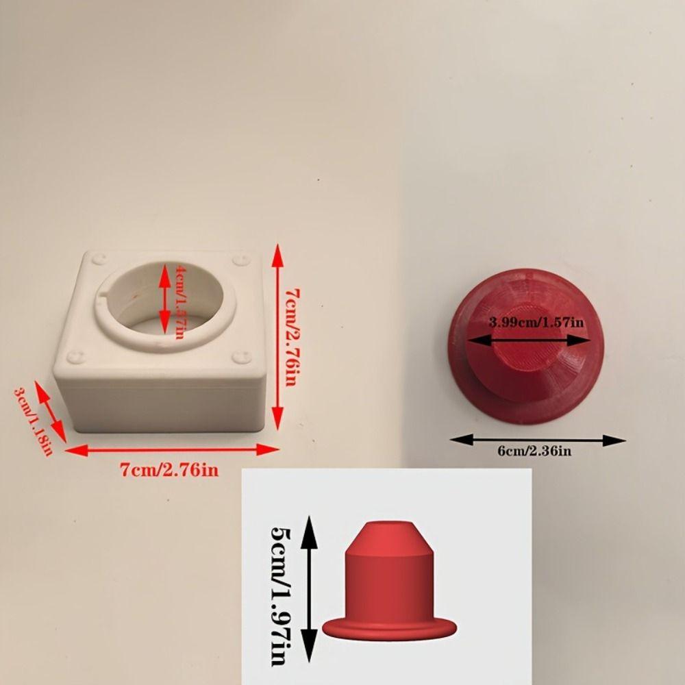 Distinctive Eye-Catching Toilet Tank Press Button Rocket Launch Shaped Button Bathroom Space