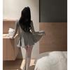 French gentle wind super beautiful waist slim dress niche age reduction beautiful unique fluffy short skirt winter