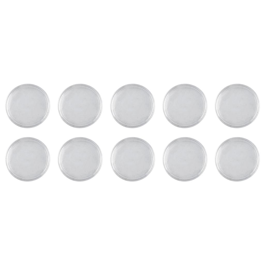 Coin Collection Box  10Pcs Transparent Coin Case Holder  Safe and Convenient Storage  Essential for Coin Hobbyists