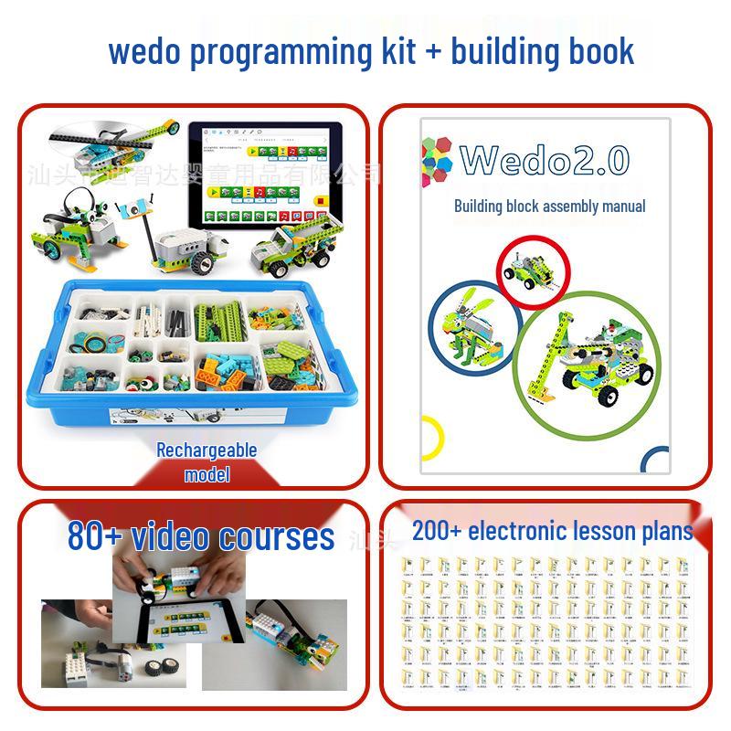 LEGO-Compatible Wedo 2.0 Programmable Robot Teaching Kit for Scratch 3.0