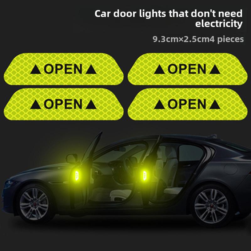 

Светоотражающие наклейки на двери автомобиля, защитные и декоративные, устойчивые к царапинам 1 piece зелёный